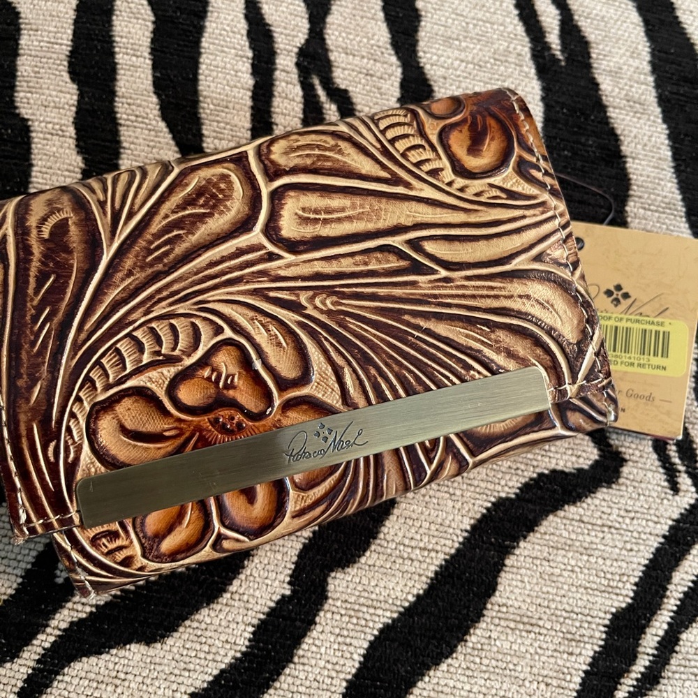 Patricia Nash wallet, leather